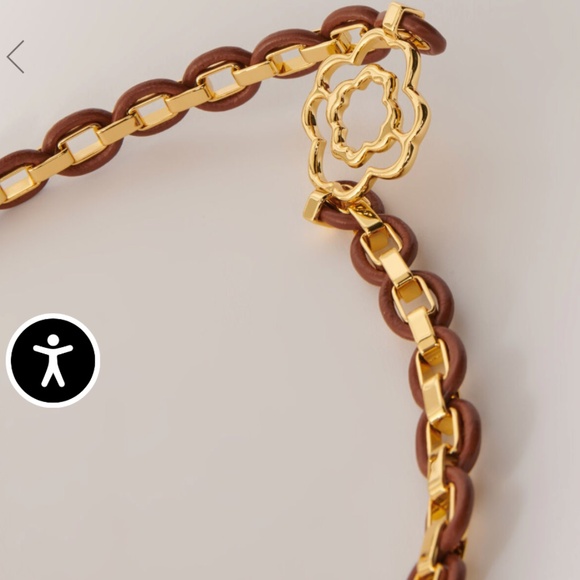 Maje Leather Belt with Links Size M - Picture 7 of 10